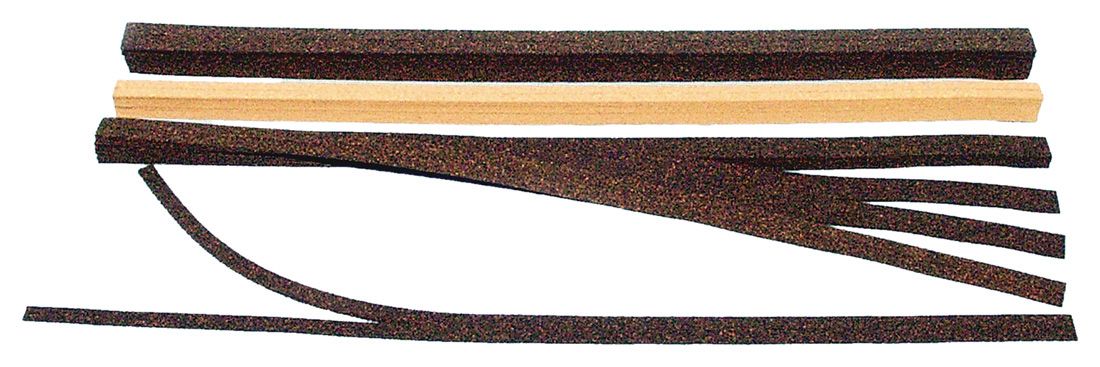 Dark cork track bed, 6 x 0.6 m