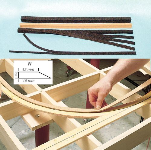 Super Flex Cork Track Strips Dark N (6 x 0.6 m)