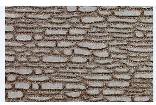 Rustic Rubble Stone Wall - Dur Construction Plates H0/TT (2 pcs / 28 x 14 cm)