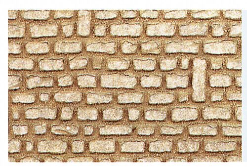 Fortification Wall - Dur Construction Plates H0/TT (2 pcs / 28 x 14 cm)