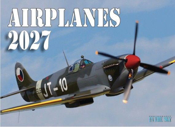 2027 Nástěnný velký kalendář AIRPLANES