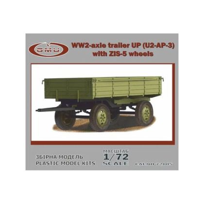 1:72 WWII Axle Trailer UP (U2-AP-3) with ZIS-5 Wheels