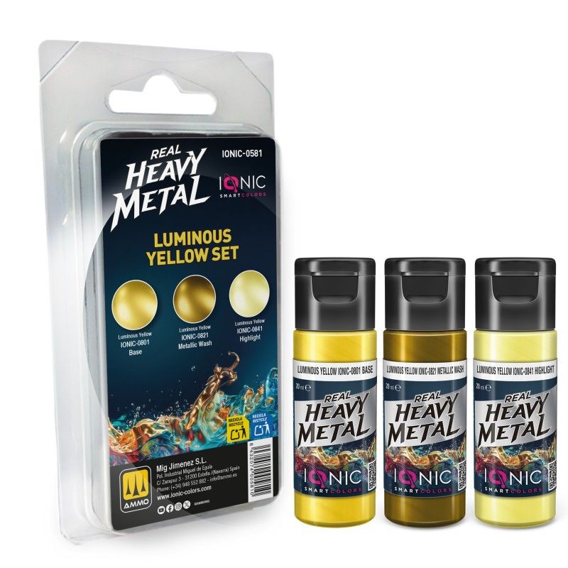 Luminous Yellow Real Heavy Metal Set
