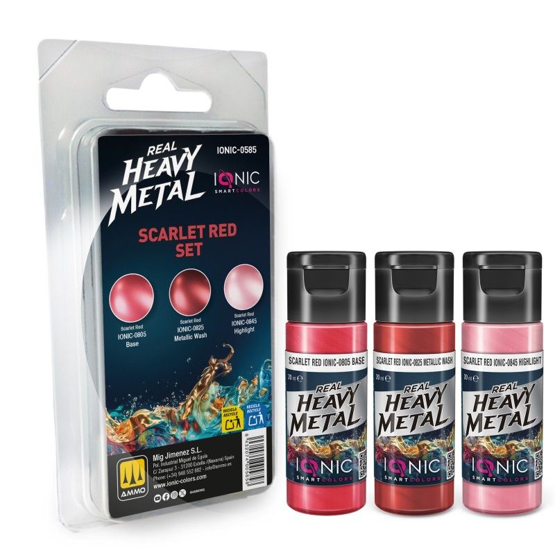 Scarlet Red Real Heavy Metal Set