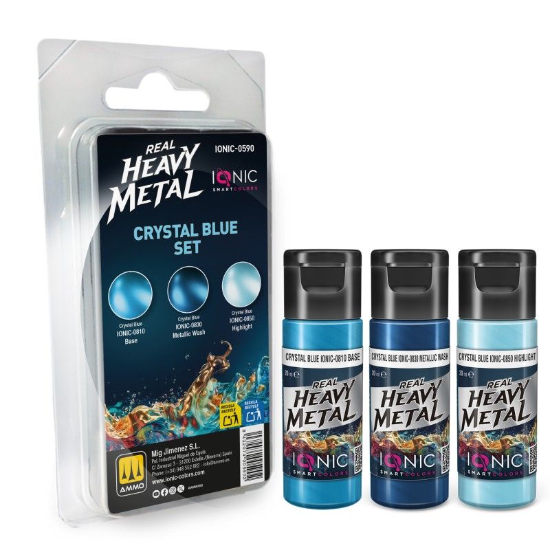Crystal Blue Real Heavy Metal Set