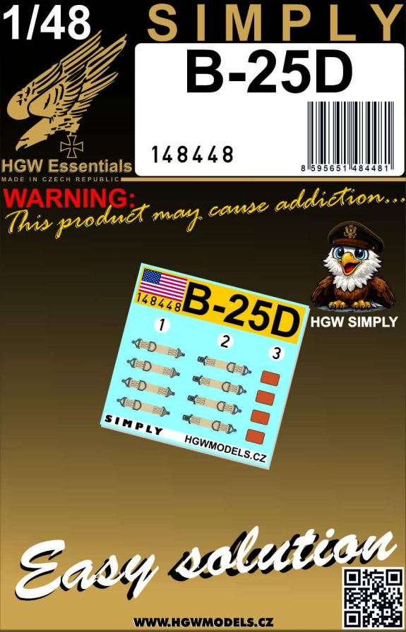 1:48 B-25D seat belts