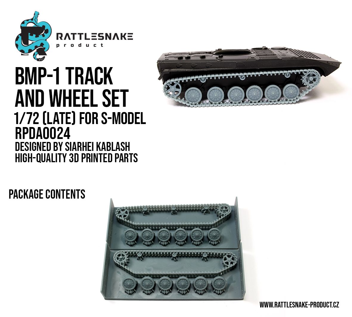 1:72 BMP-1 Track and Wheel Set (Late) for S-Model