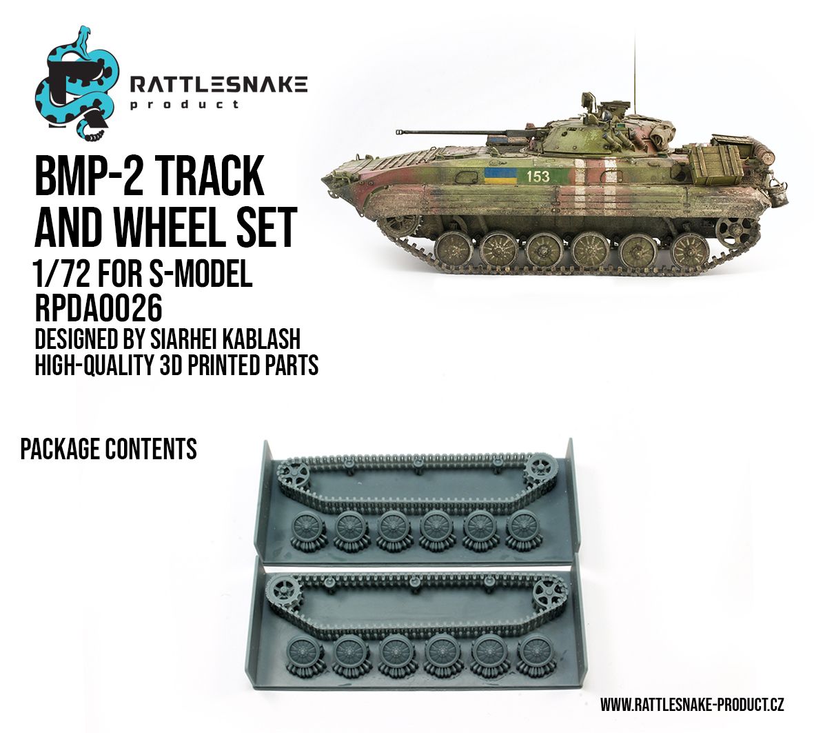 1:72 BMP-2 Track and Wheel Set