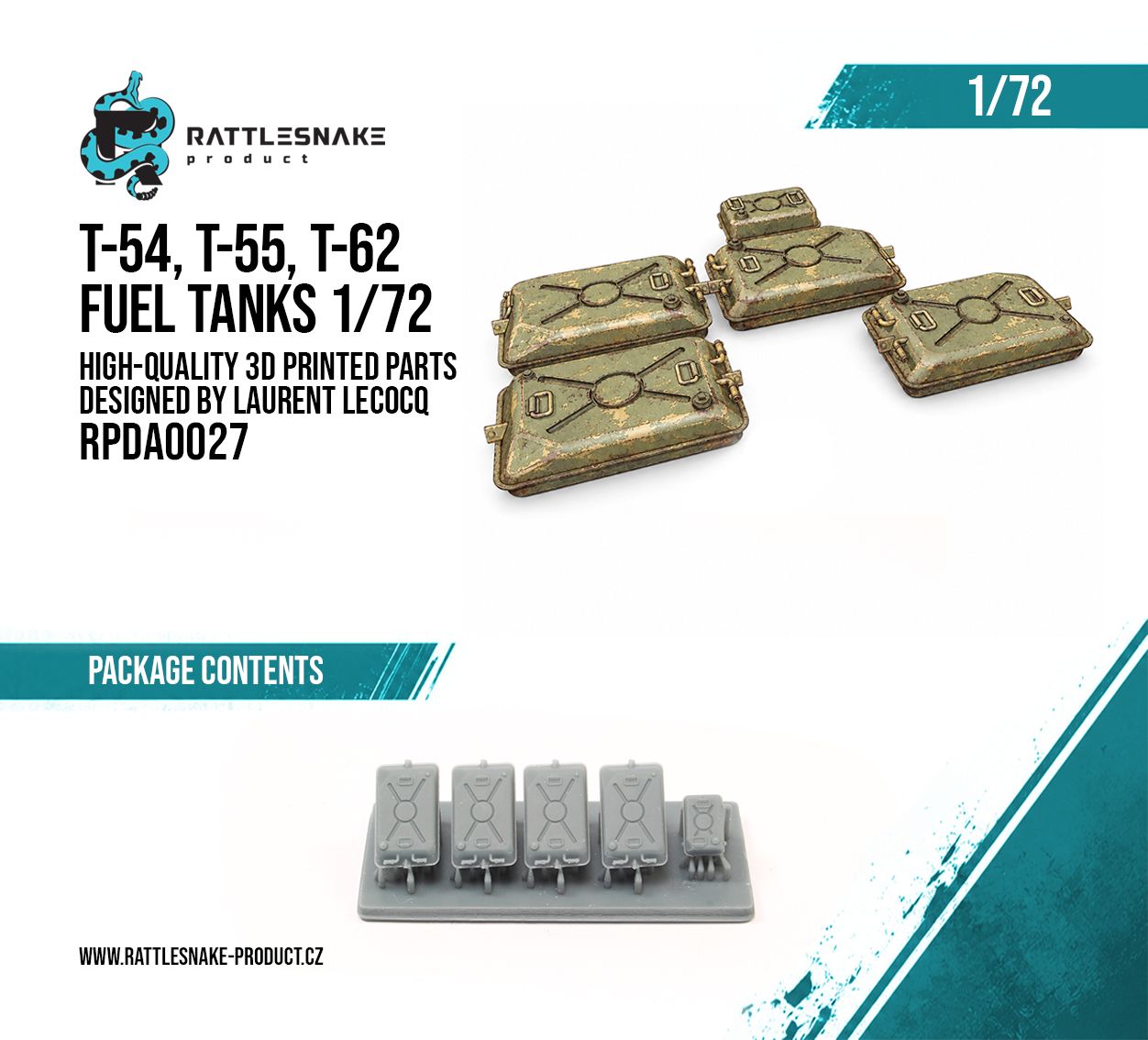 1:72 T-54,T-55,T-62 Fuel tanks