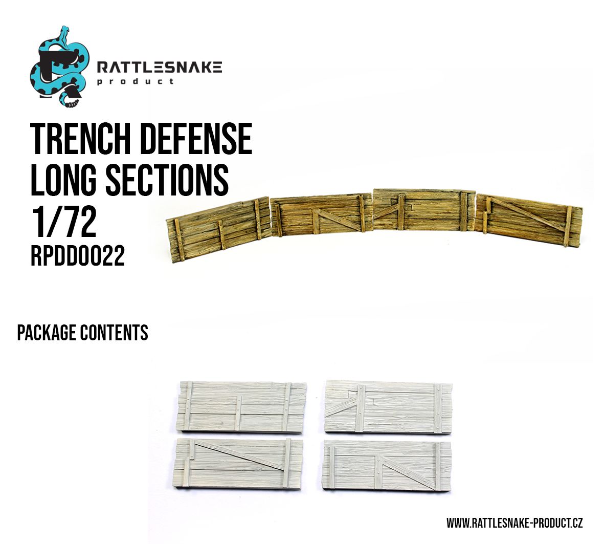 1:72 Trench Defense Long Sections