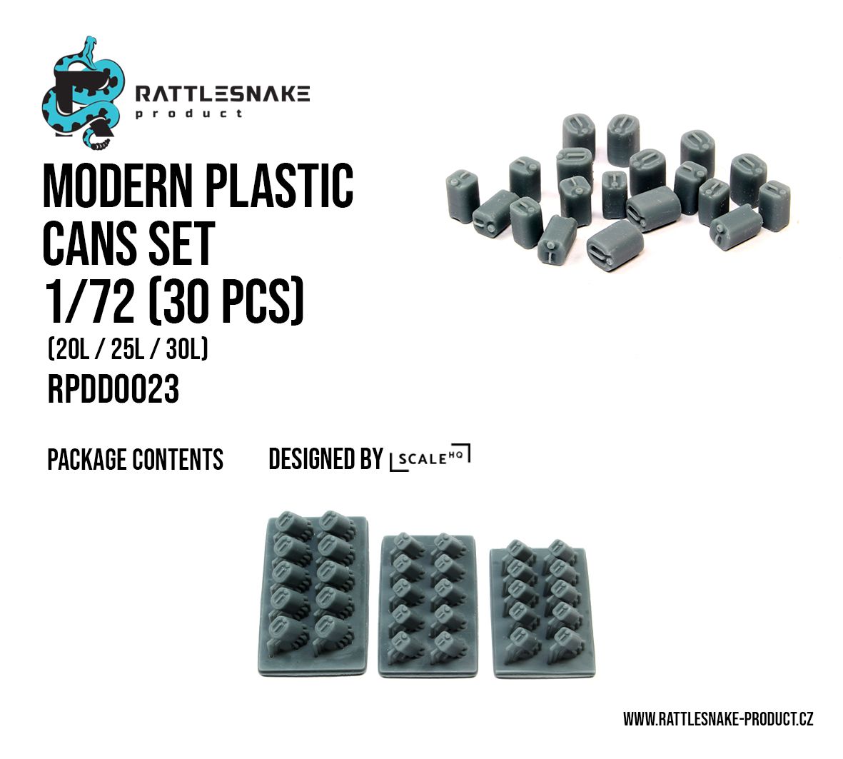 1:72 Modern Plastic Cans Set