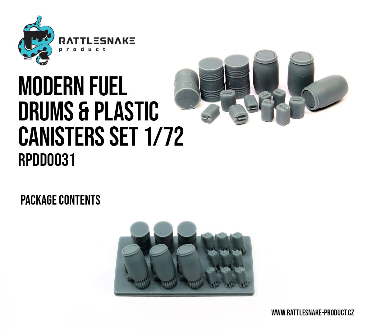 1:72 Modern Fuel Drums & Plastic Canisters Set