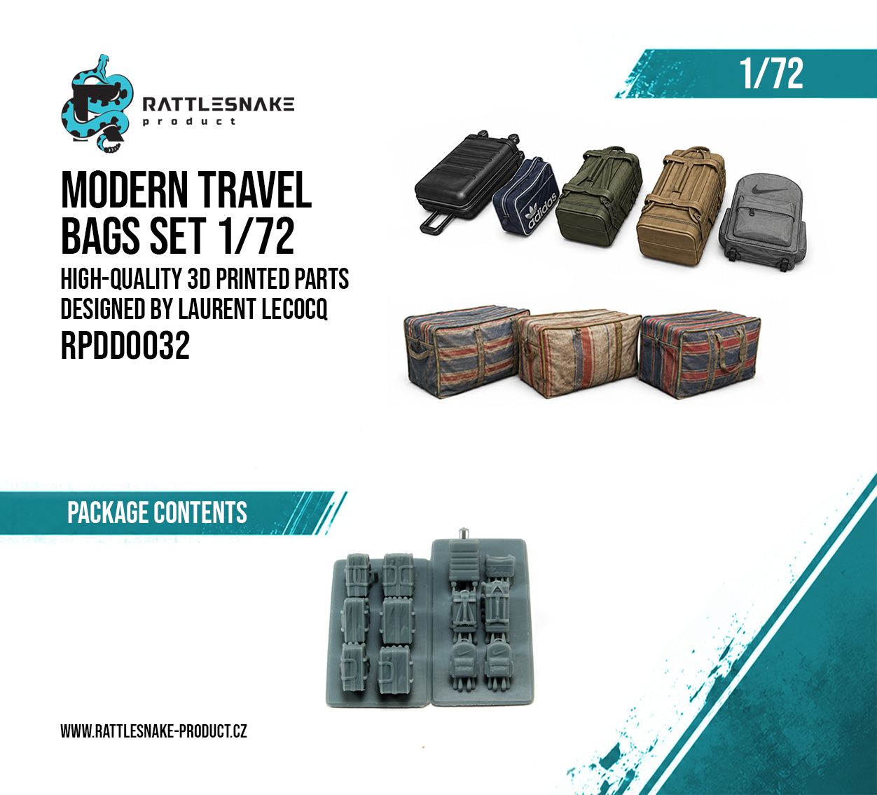 1:72 Modern Travel Bags Set