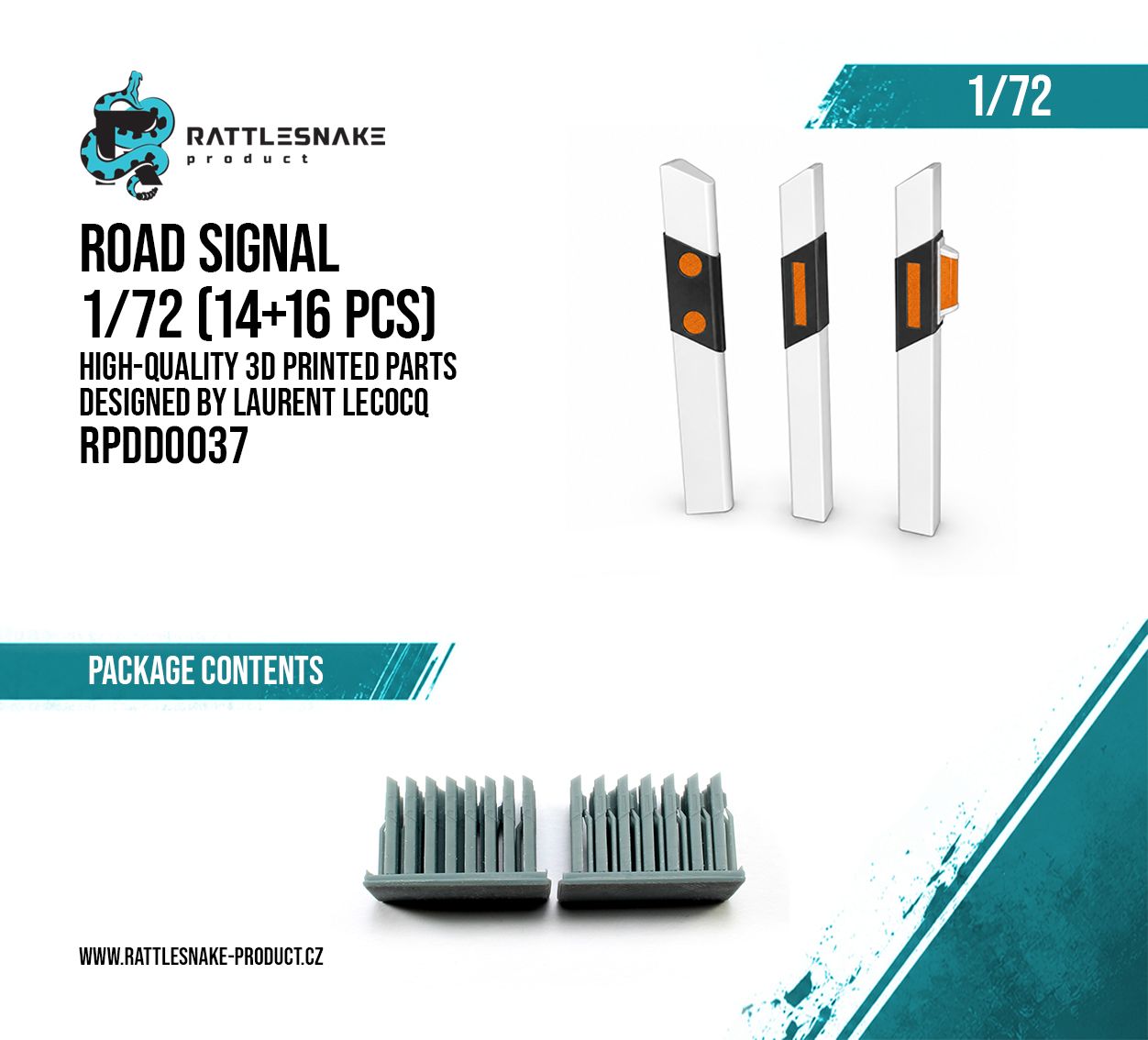 1:72 Road Signal (10+10 pcs)