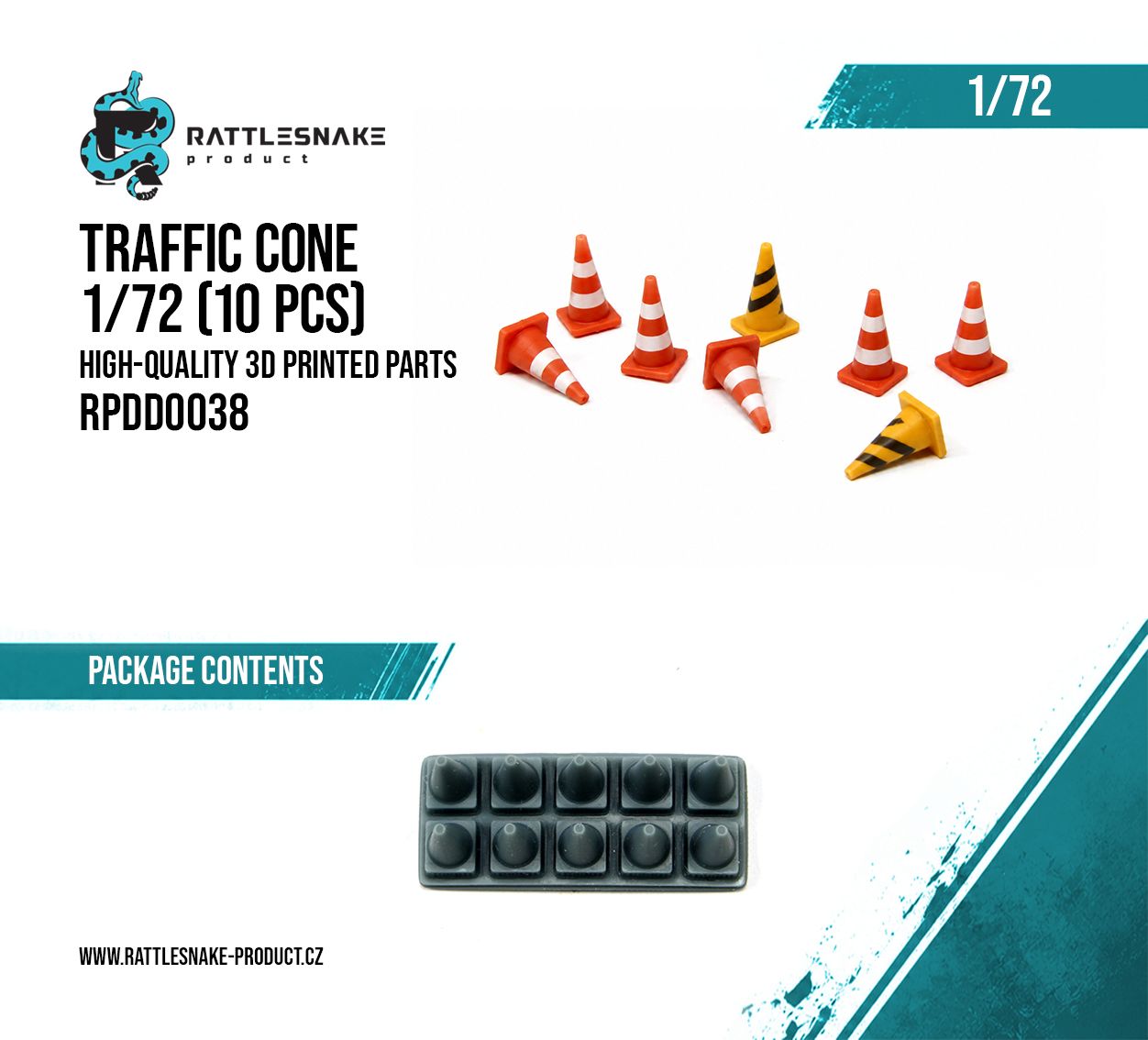 1:72 Traffic Cone (10 pcs)