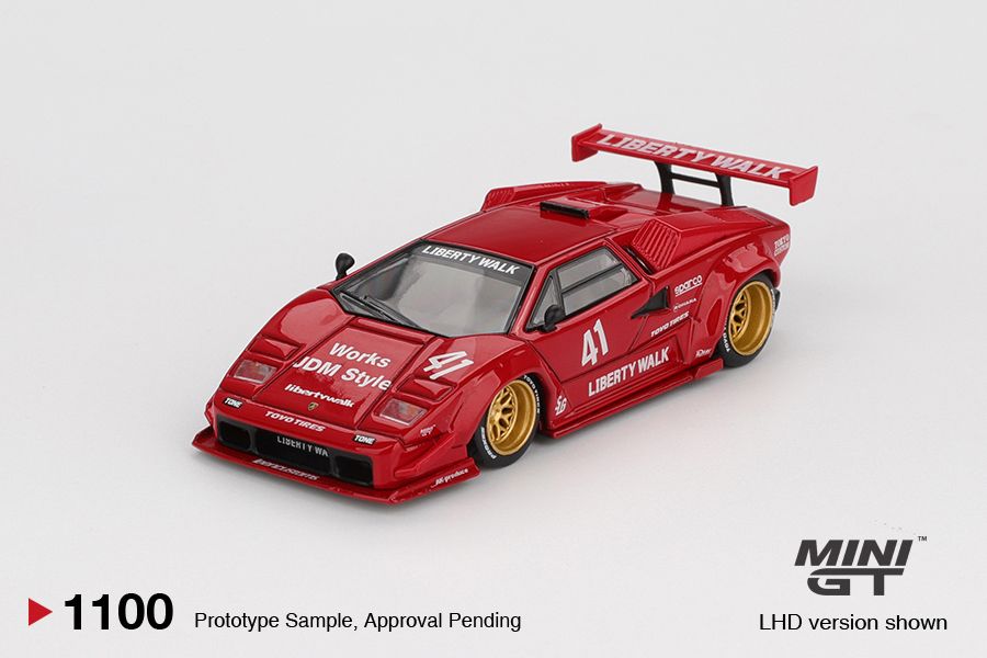 1:64 Lamborghini Countach LB-Works 2025 Red (Blister)