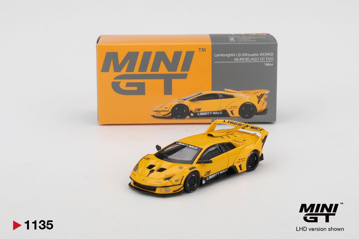 1:64 Lamborghini LB-Silhouette Works Murcielago GT Evo 2025 Yellow