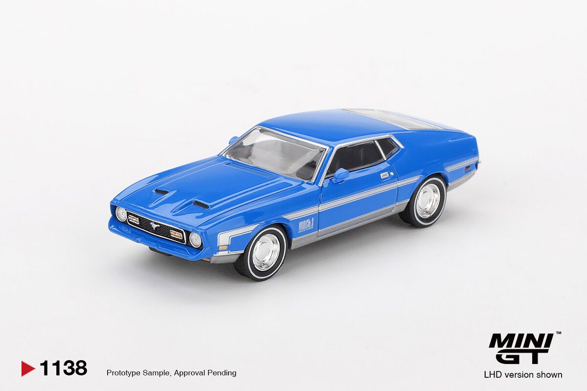 1:64 Ford Mustang Mach 1 - Grabber Blue 1971