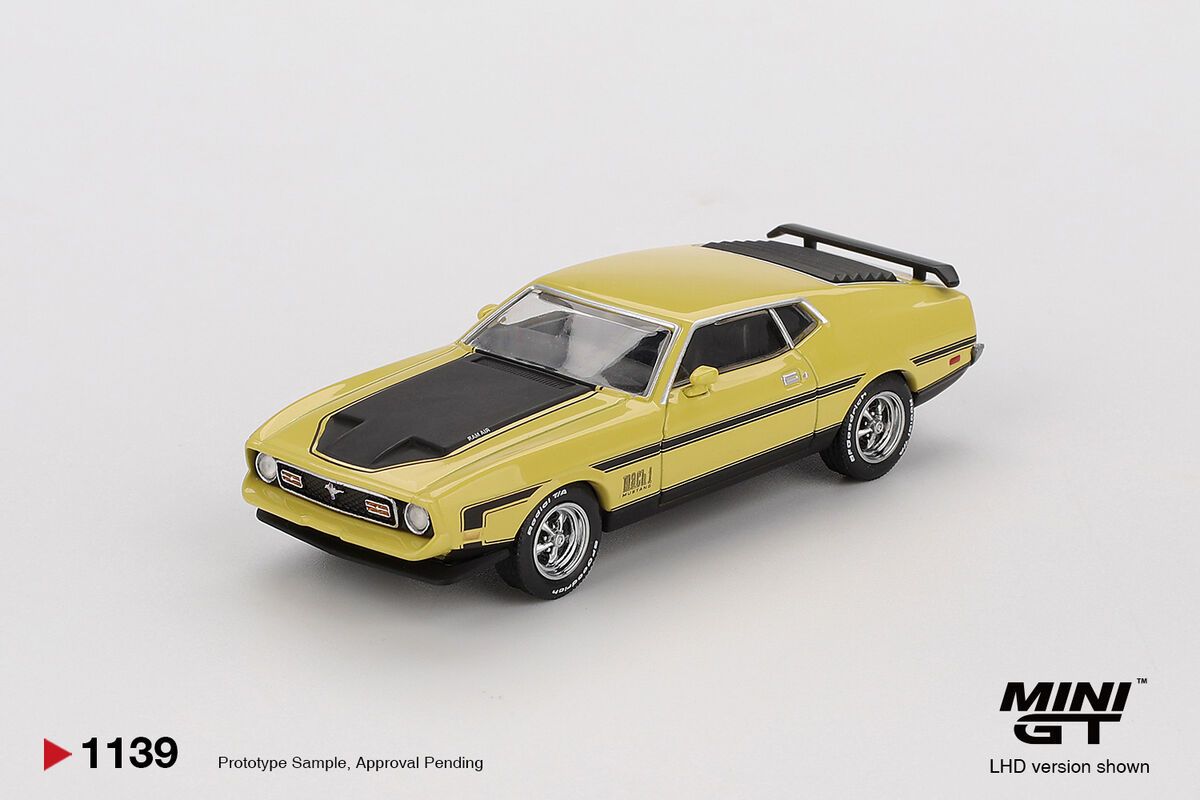 1:64 Ford Mustang Mach 1 Grabber Yellow (1971)