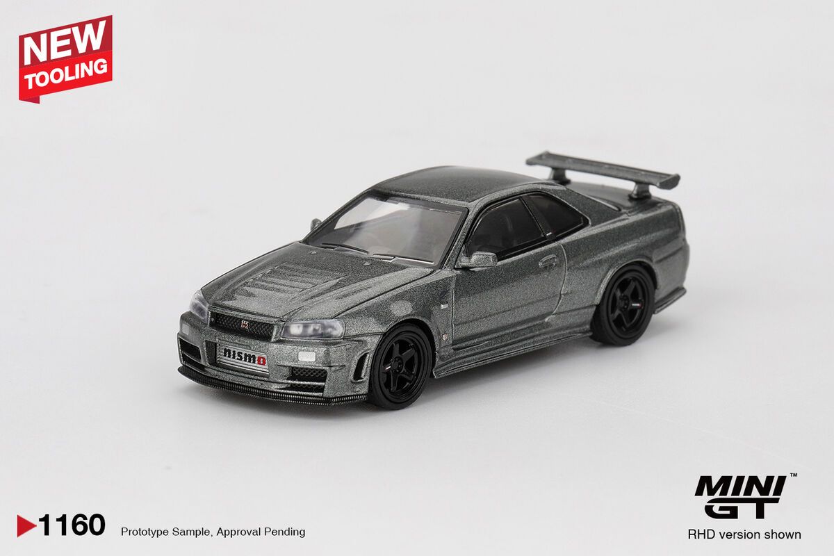 1:64 Nissan Skyline GT-R (R34) - Nismo BNR34 CRS Version 1999 Dark Metal Grey (Blister)