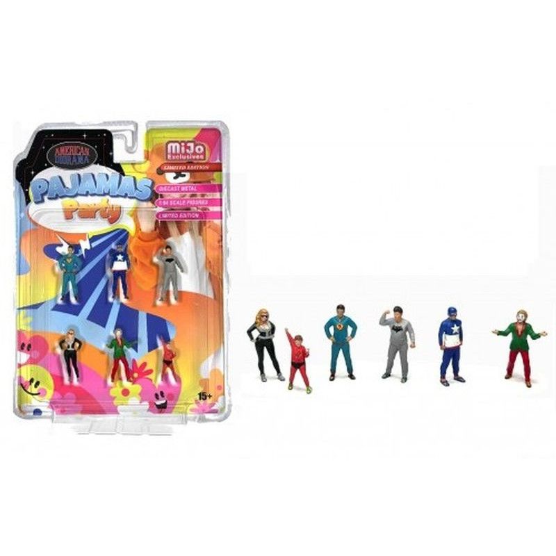1:64 FIGURE SET PAJAMAS PARTY