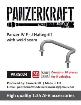 1:35 Panzer IV F - J Haltegriff with weld seam, for 5 vehicles