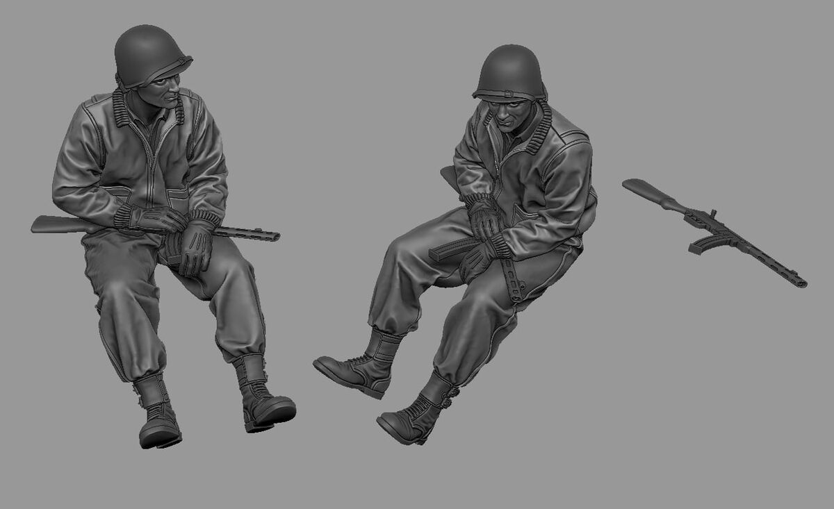1:35 ETO Willys Jeep Rider (1 Figure)
