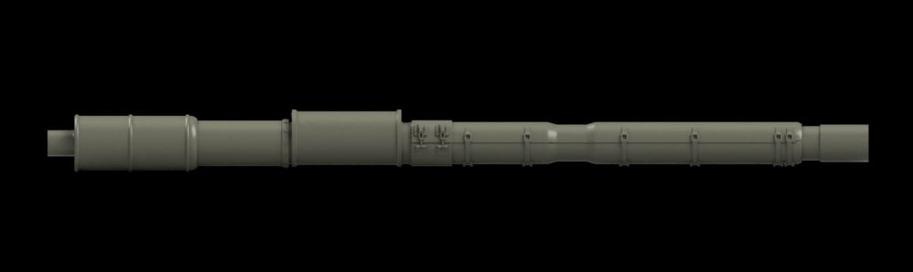 1:35 M68 Gun barrel with thermal sleeve for Bundeswehr M48A2G2 (for Revell kit)	