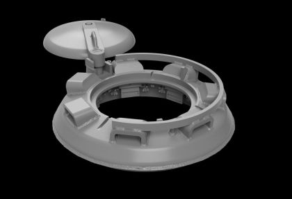 1:35 Tiger I - Commander Cupola Mid Pattern with MG Mount