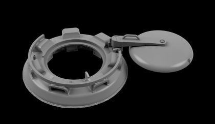 1:35 Tiger I - Commander Cupola Late Pattern with MG Mount