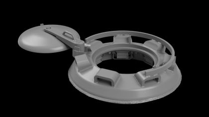 1:35 King Tiger - Commander Cupola Bolted Pattern with MG Mount