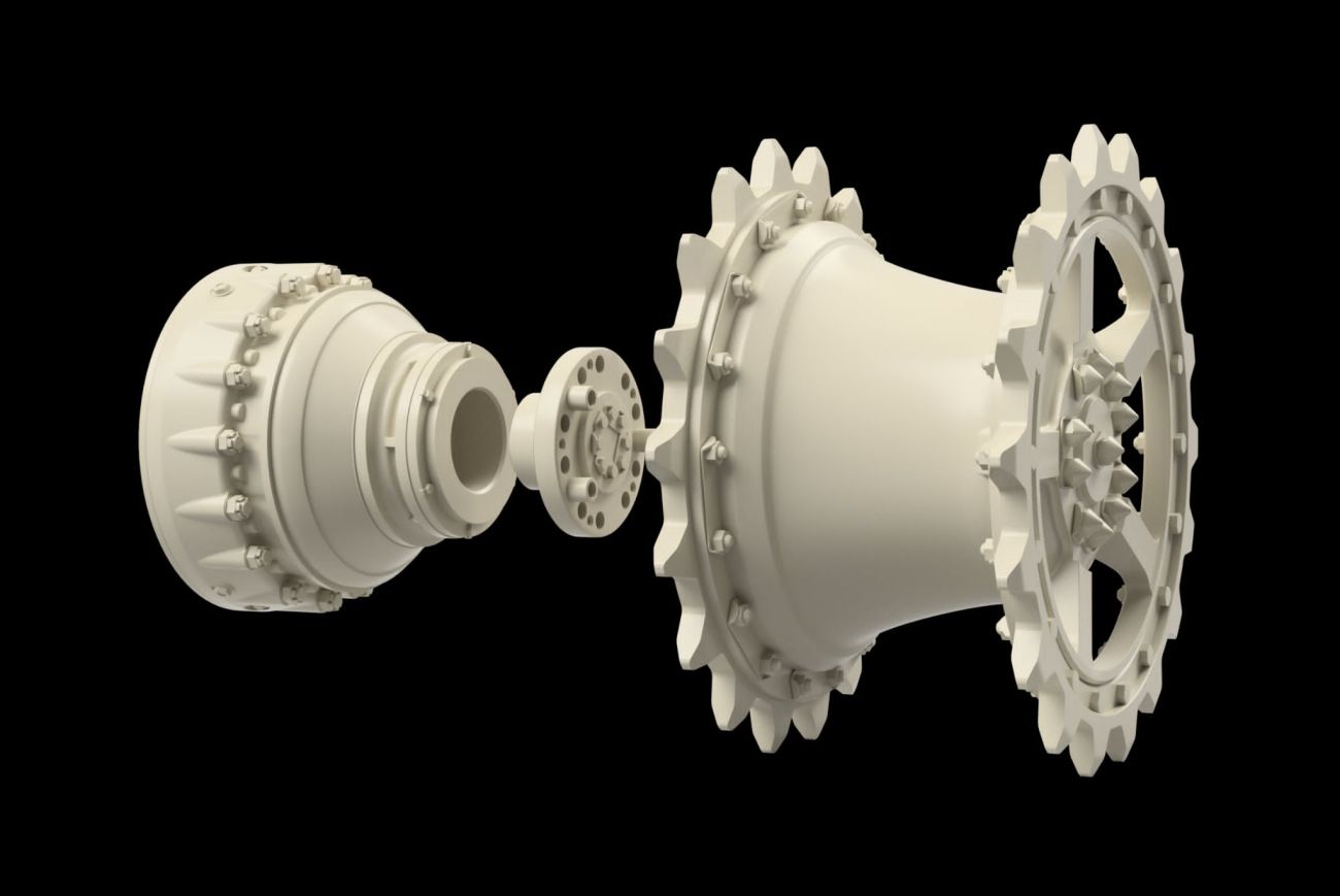 1:35 King Tiger - Sprocket 18 Teeth Late Pattern with Final Drive