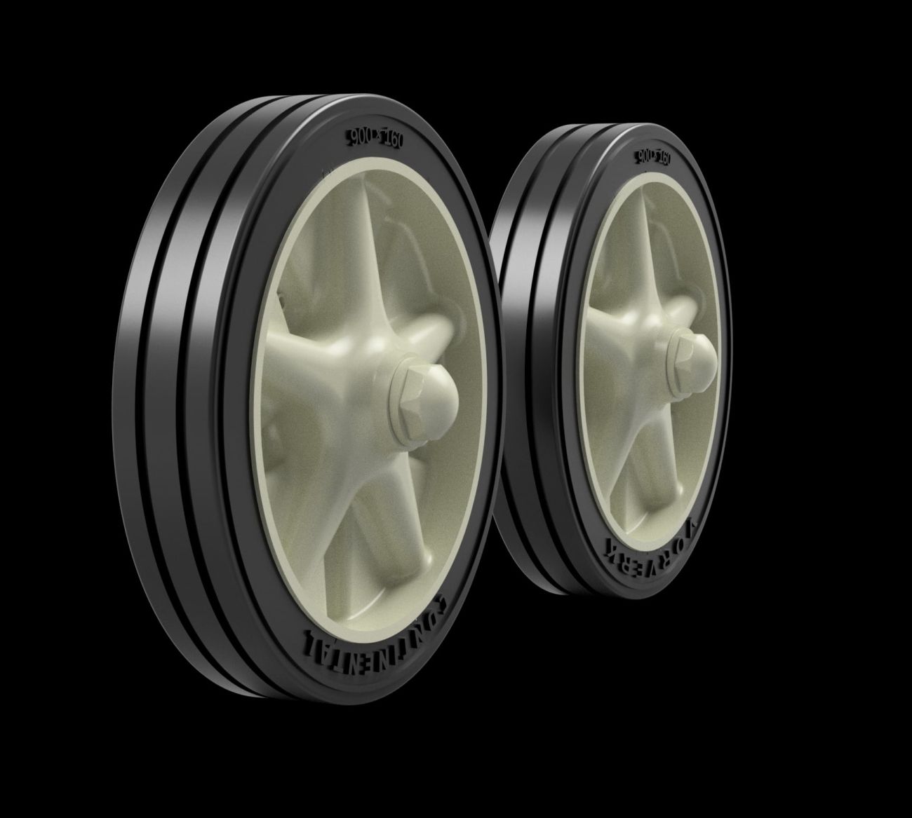 1:35 PaK40 - Early Stamped Road Wheels (Continental)