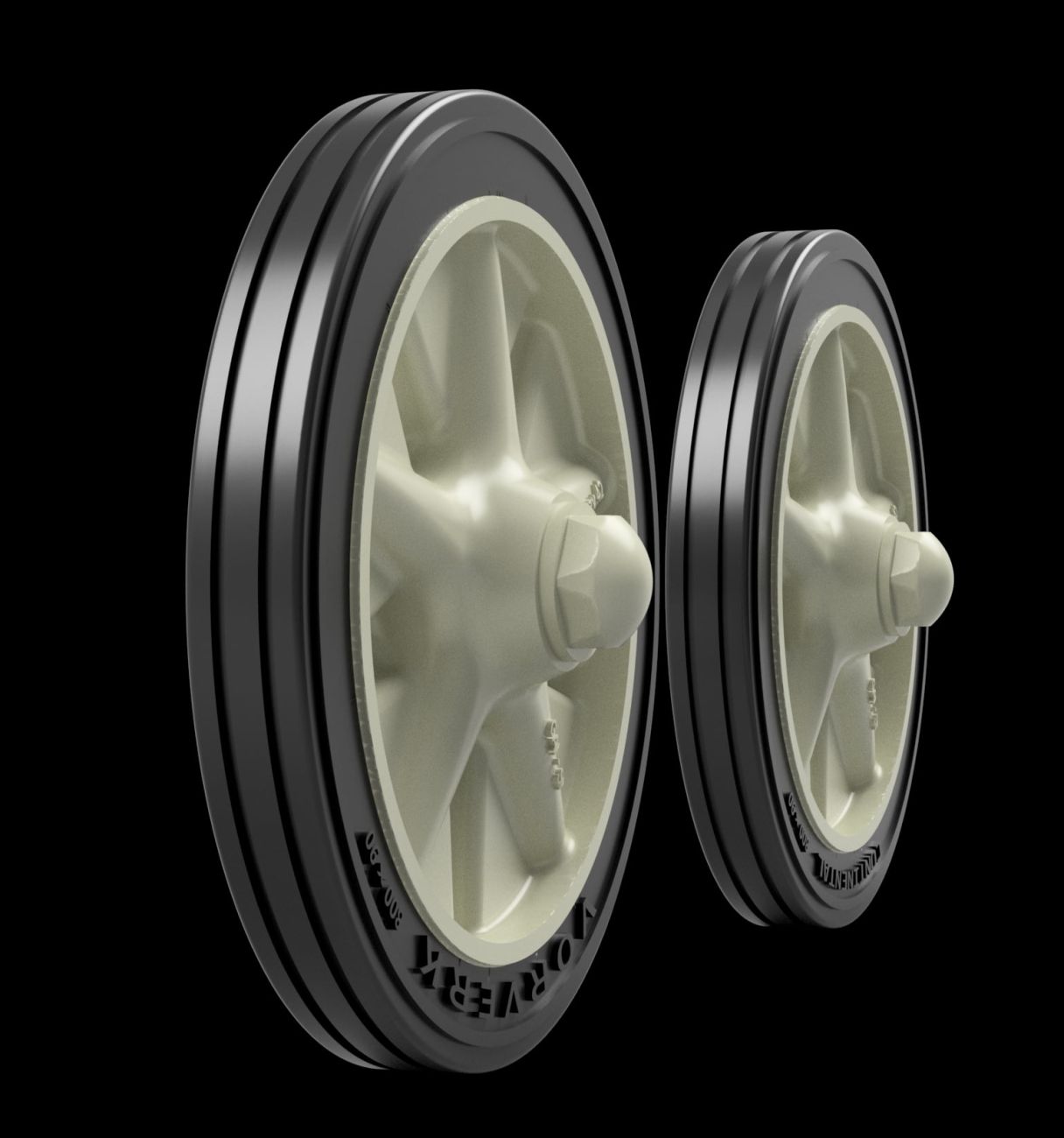 1:35 PaK40 - Early Stamped Road Wheels (Vorwerk)