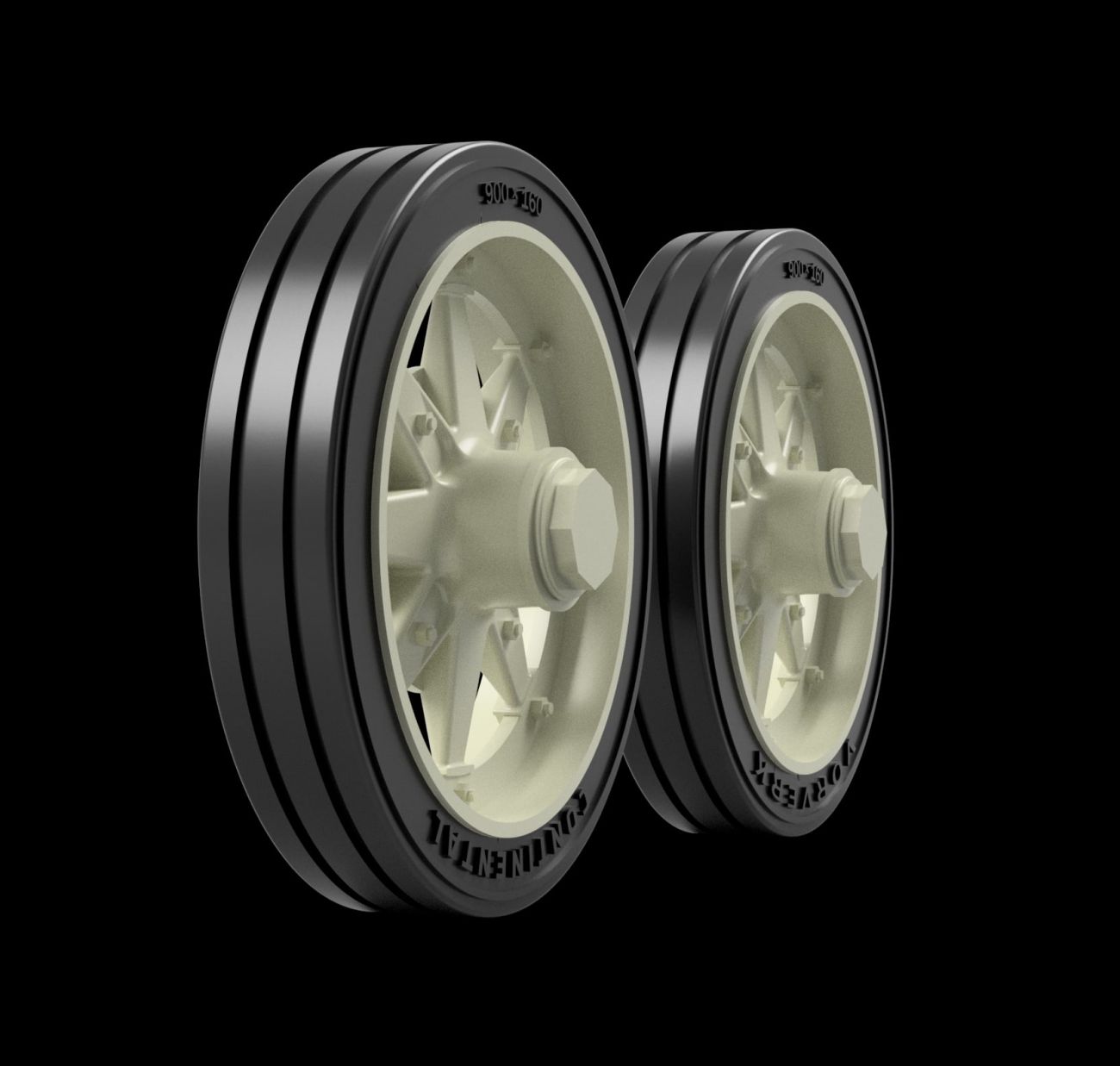 1:35 PaK40 - Standard Road Wheels (Continental)