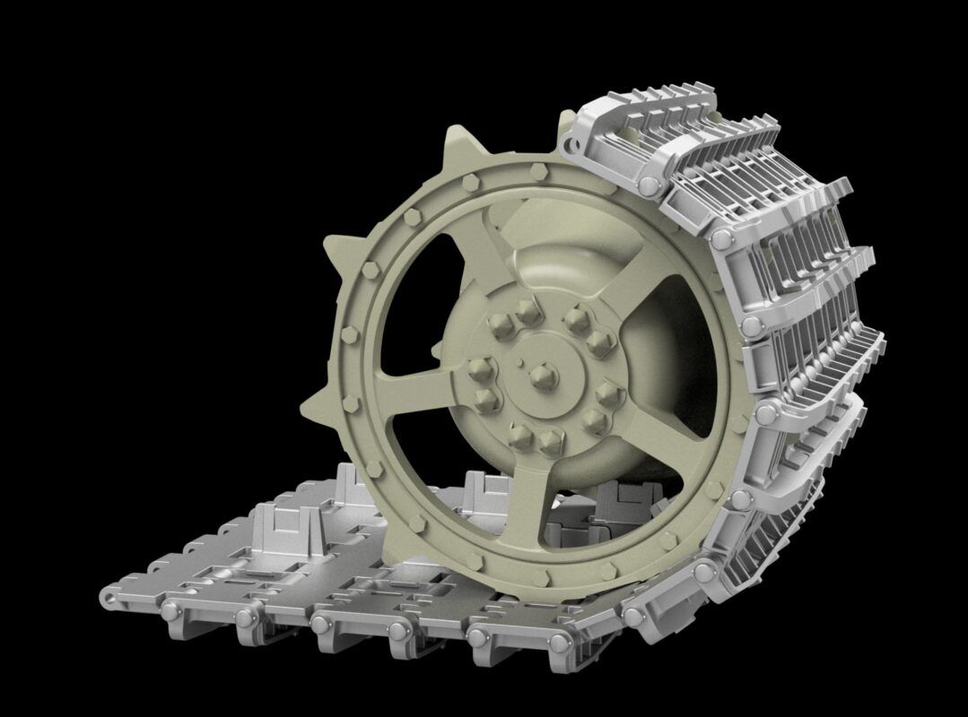 1:35 Pz.Kpfw VII “Lowe” with sprocket wheels