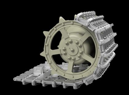 1:35 Pz.Kpfw VII “Lowe” with sprocket wheels