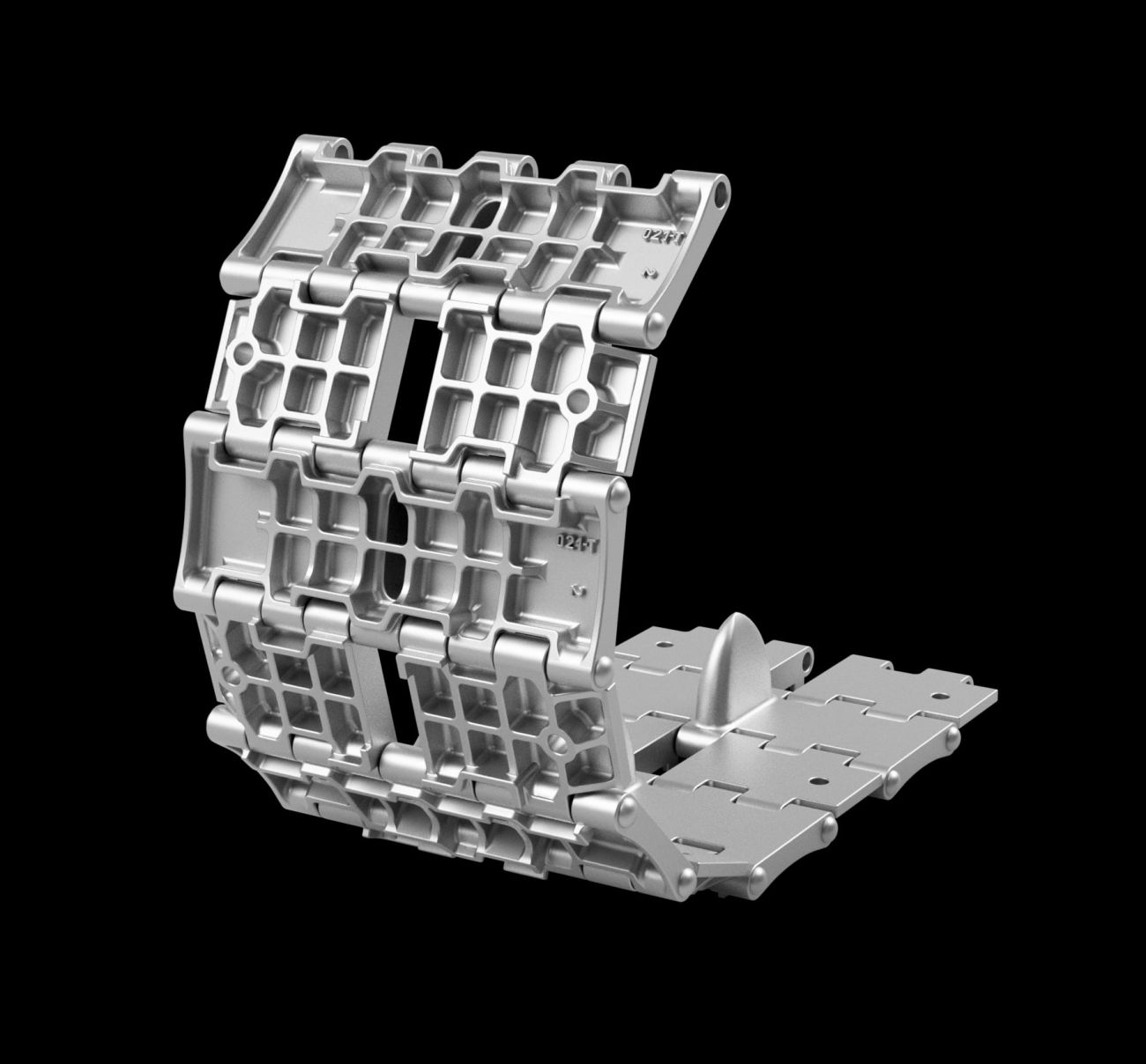 1:35 T-34 - 500 mm Waffle Pattern Split Tracks (Late)