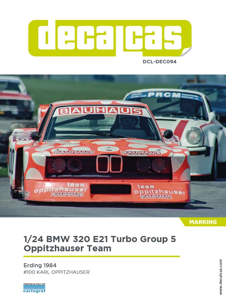1:24 BMW 320 E21 Turbo Group 5 Team Oppitzhauser sponsored by Bauhaus - 1984