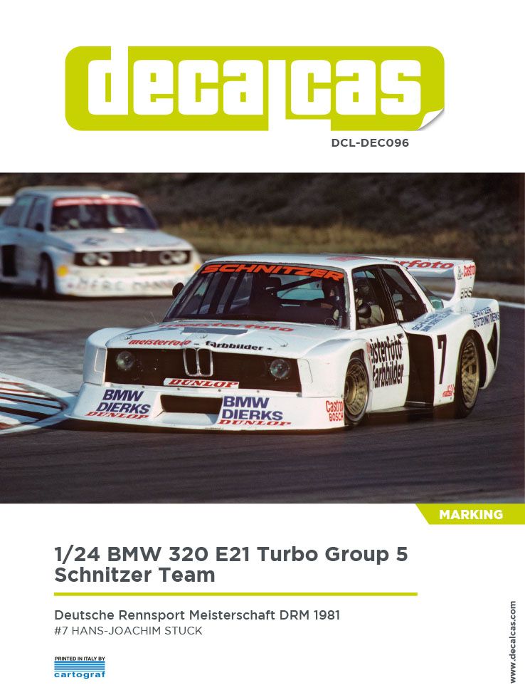 1:24 BMW 320 E21 Turbo Group 5 Team Schnitzer sponsored by Meisterfoto - 1981