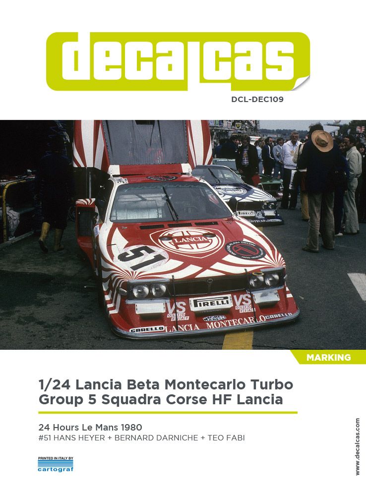 1:24 Lancia Beta Montecarlo Turbo Group 5 Team Squadra Corse HF Lancia - 1980