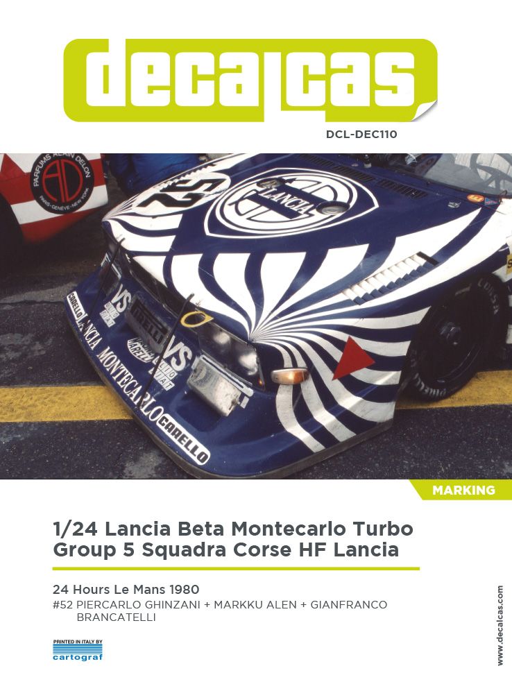 1:24 Lancia Beta Montecarlo Turbo Group 5 Team Squadra Corse HF Lancia - 1980