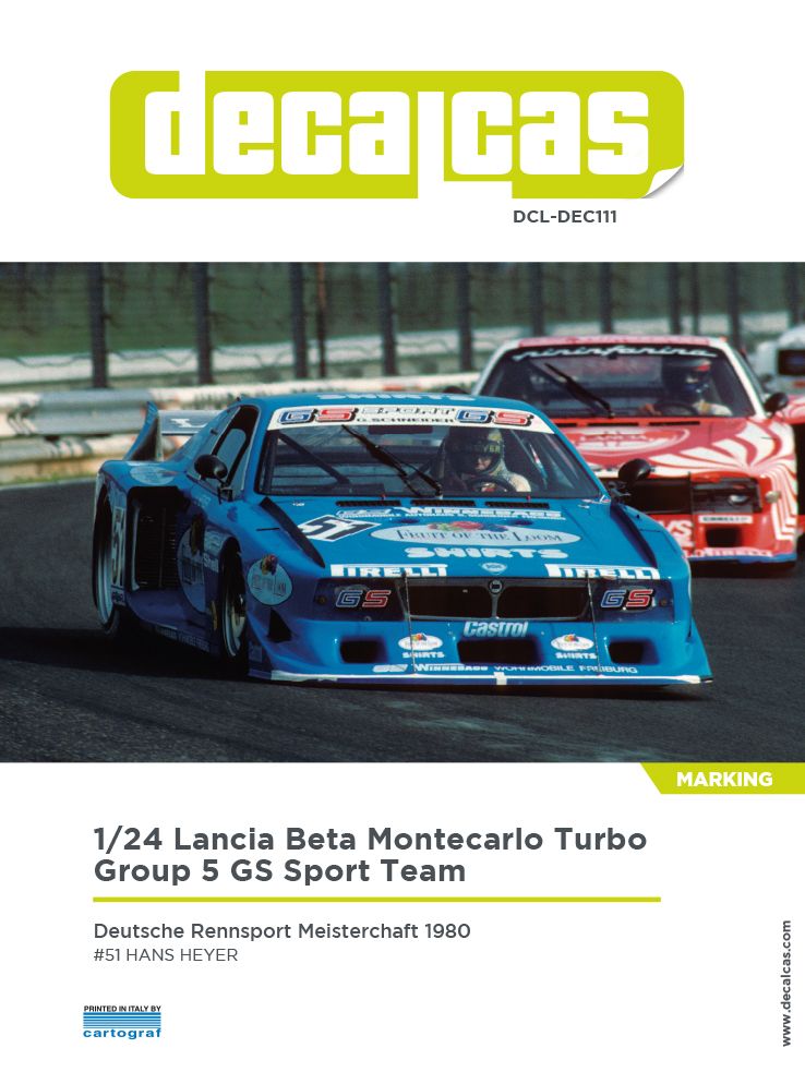 1:24 Lancia Beta Montecarlo Turbo Group 5 Team GS Sport sponsored by Fruit of the Loom - 1980