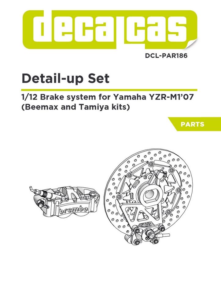 1:12 Yamaha YZ-M1 (2007) - 3D-Printed Brake System (for Beemax 13002 Kit)