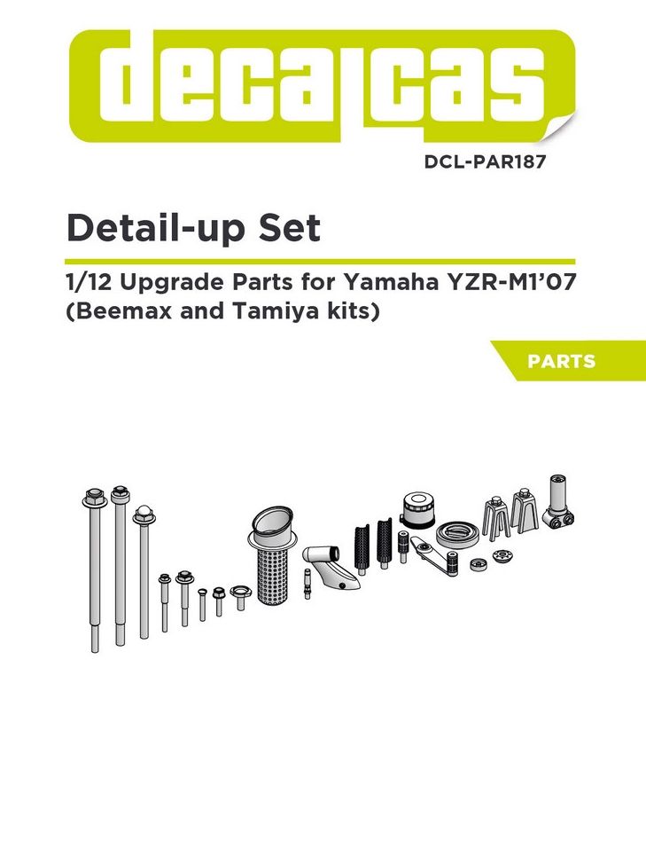1:12 Yamaha YZ-M1 (2007) - 3D-Printed Upgrade Parts (for Beemax and Tamiya Kits)