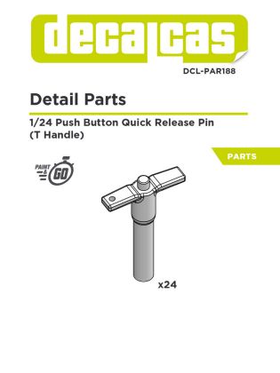 1:24 T Quick release Pin with push button
