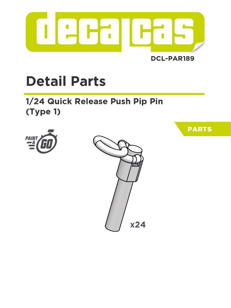 1:24 Quick release PIP Pin