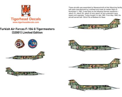 1:32 Turkish Air Force F-104G Tigermeeters Limited Edition