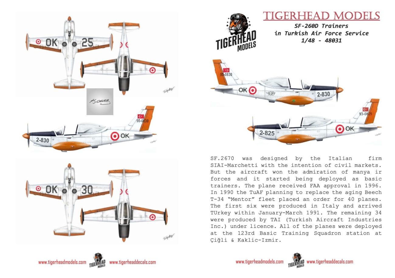 1:48 SIAI-Marchetti SF-260D Trainers in Turkish Air Force Service