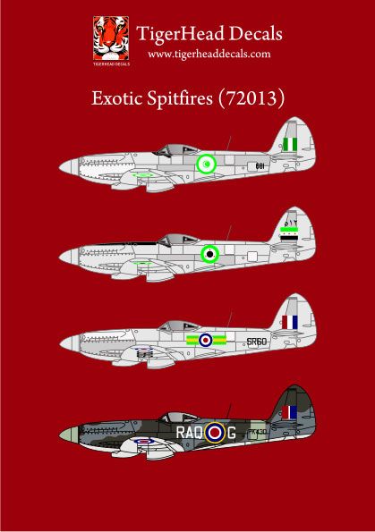 1:72 Exotic Supermarine Spitfires